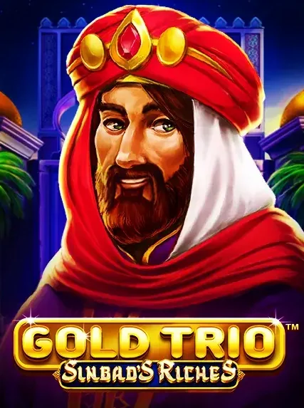Decorative casino game artwork for CleanWins: Gold Trio Sinbads Riches